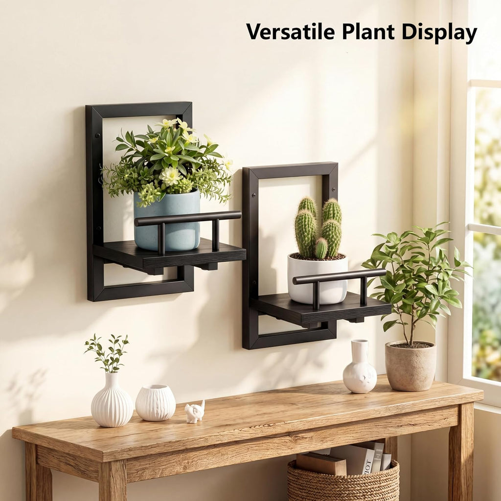 Sbosbo Floating Shelves for Wall Plant Shelf Indoor Wall Mounted Shelves