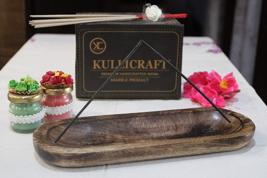 Incense Burner Wooden Ash Catcher