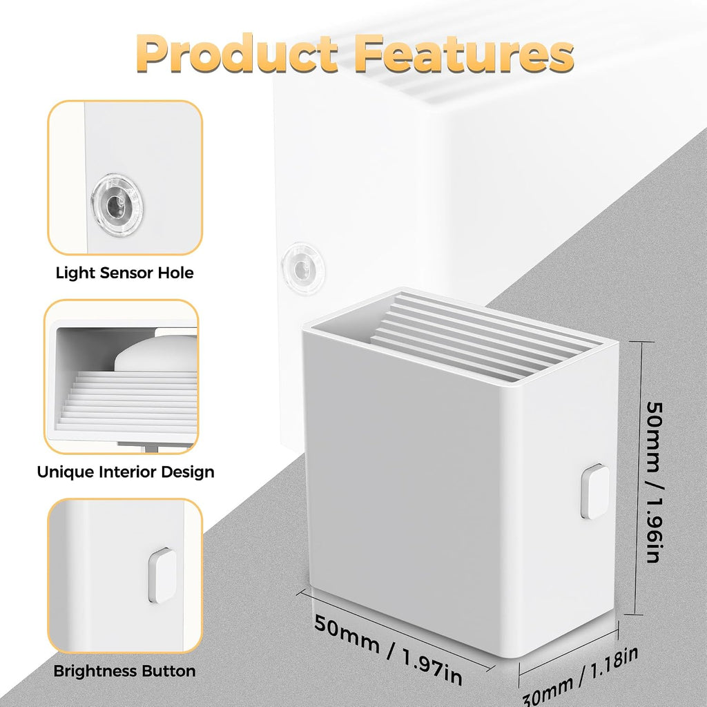 DORESshop Night Lights Plug into Wall,Plug in Night Light,Daylight White