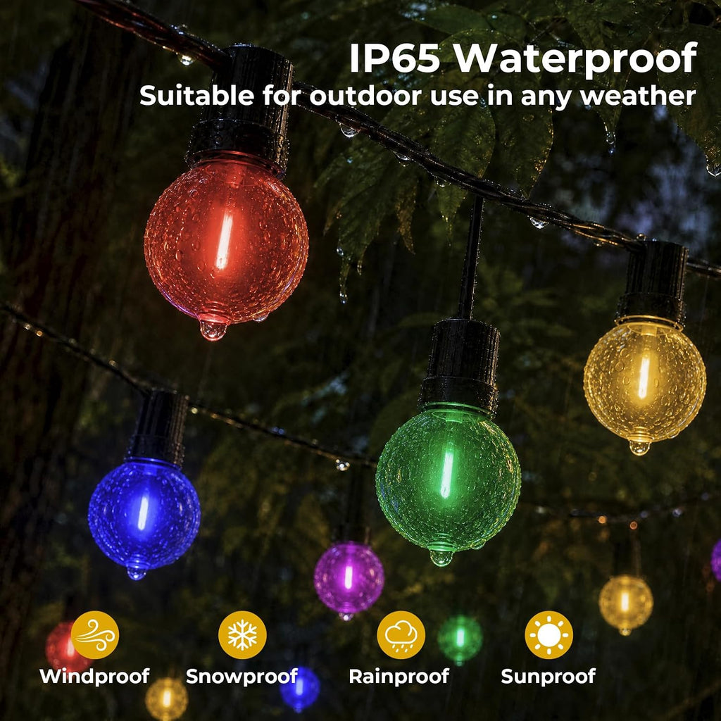 GvvooHome 36 Pack G40 Colored Light Bulbs, 1Watt LED Multicolor Globe Bulbs