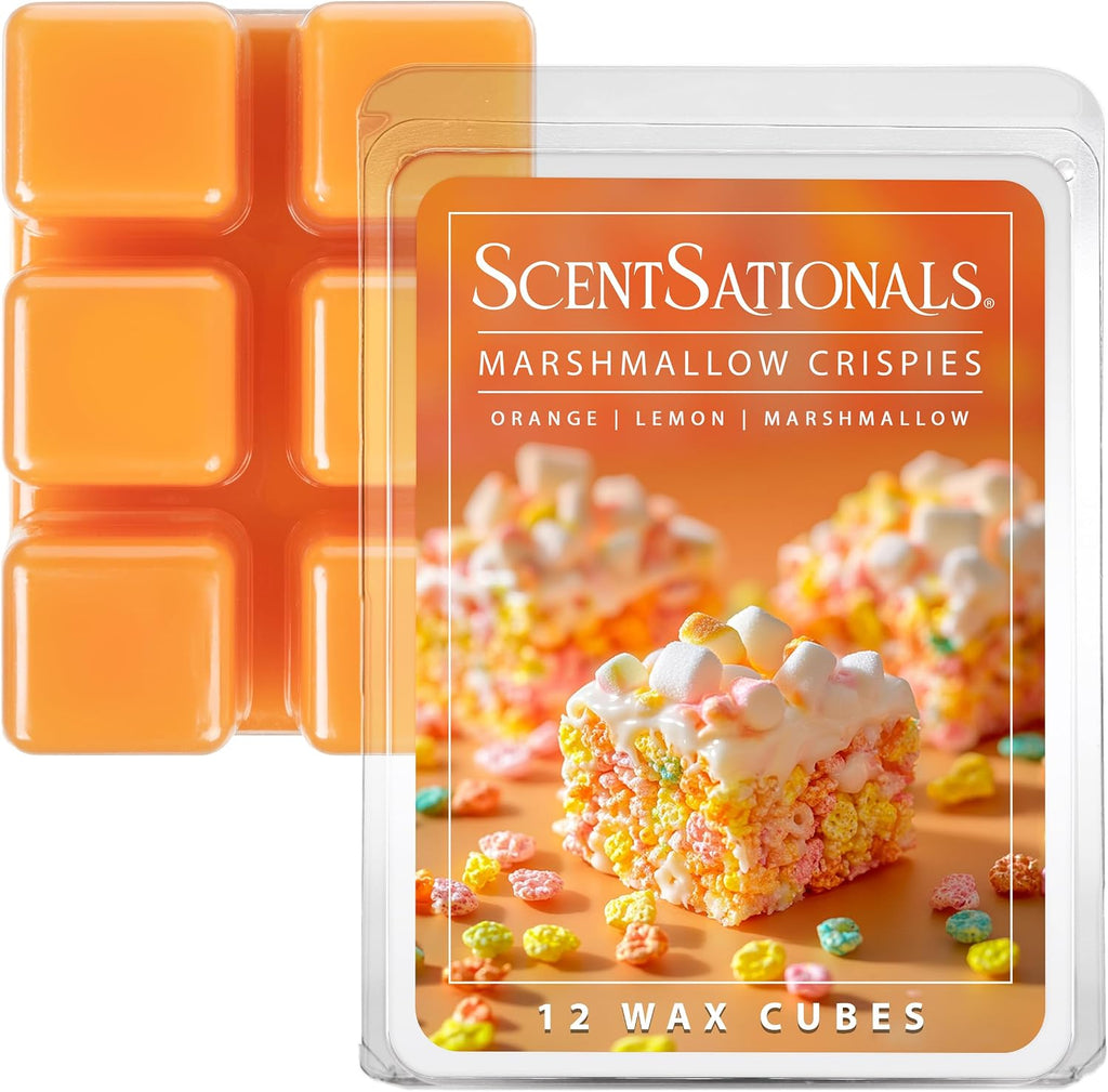 Scentsationals Marshmallow Crispies Scented Wax Melts, 2-Pack (12 Cubes)