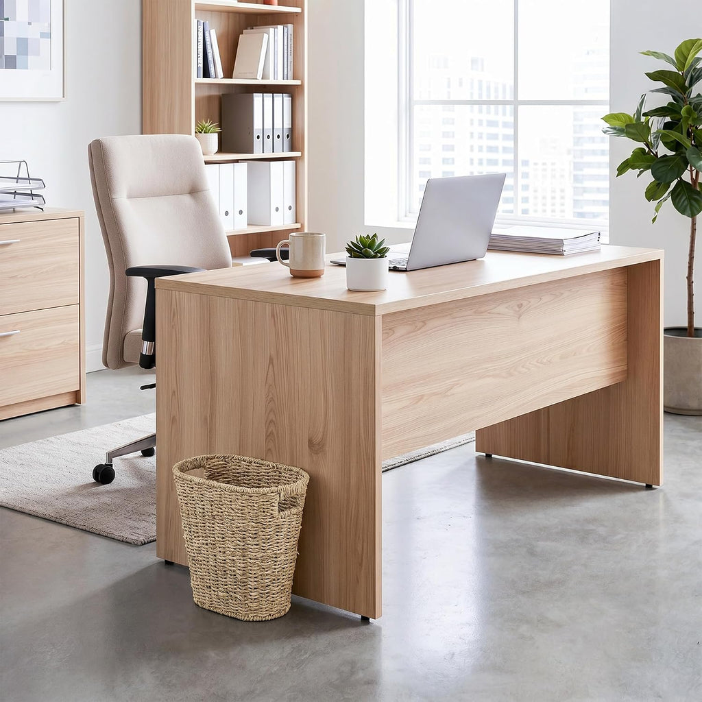 iEGrow 2 Pack Wicker Trash Can, Wicker Waste Basket for Bathroom, Woven Seagrass Wicker Boho Garbage Can Built-in Handles for Bedroom, Office, Decor Home, Kitchen, Living Room (Oval)