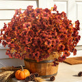 16 Bundle Artificial Fall Petunias Flowers UV Resistant Plants for Outdoor