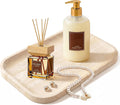 Natural Italian Travertine Tray Rectangular Decorative Marble Vanity Tray