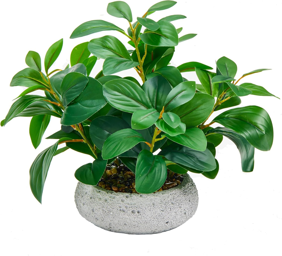 13" Realistic Fake Potted Plant Desk Office Bathroom Kitchen Shelf Decor