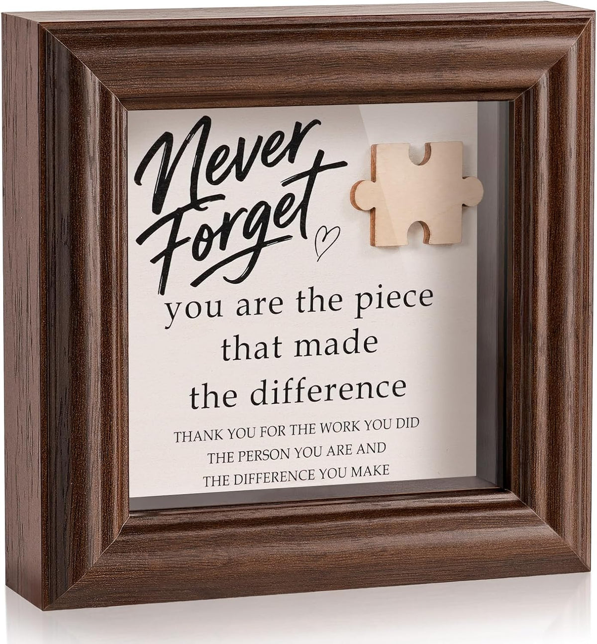Employee Appreciation Gifts Never Forget the Difference You Make Shadow Box