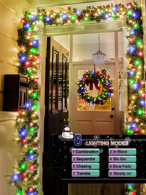1 Pack Each 32.8ft 120 LED Battery Operated Christmas Tree Lights