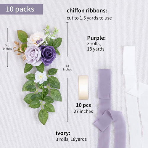 10 Purple Wedding Aisle Decorations