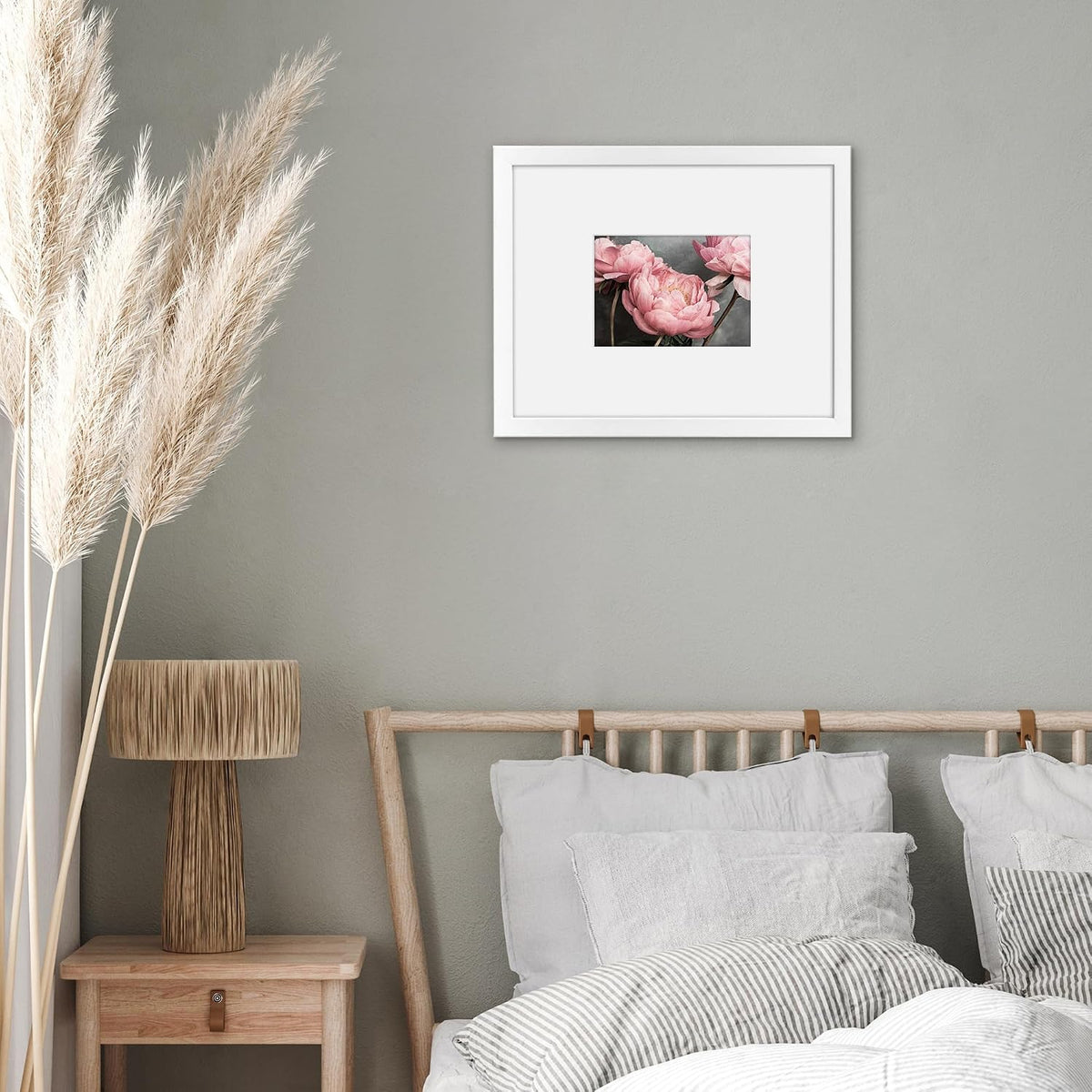 Americanflat 11x14 Picture Frame - Matted to 5x7 - Engineered Wood - White