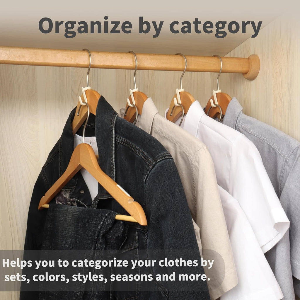 50PCS Hanger Connector Hooks,Space Saving Hangers for Clothes.Hanger Hooks Space Saver. Closet Hangers Connector Hook. College Dorm Essentials,Closet Organizers and Storage