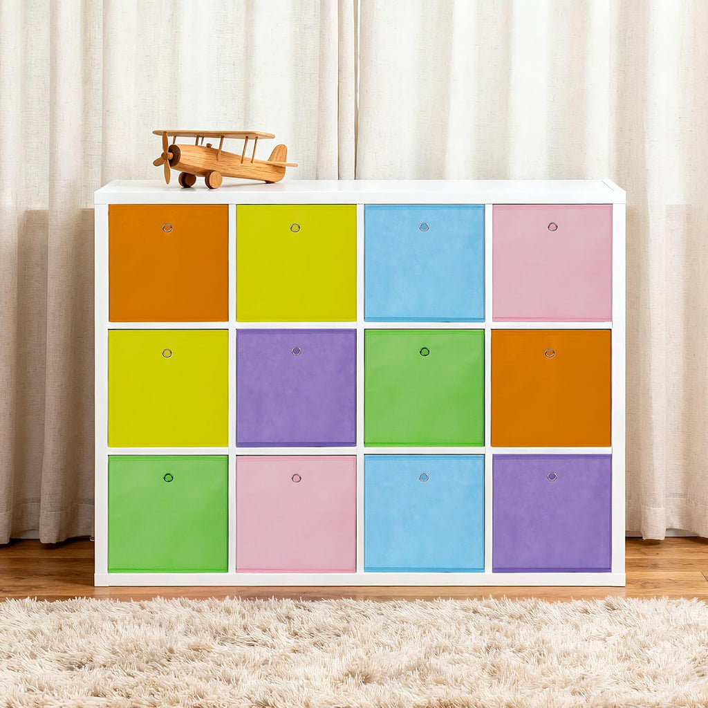Garvee 12 Pack Storage Cubes, 10.2" Foldable Organizer for Cube Shelves