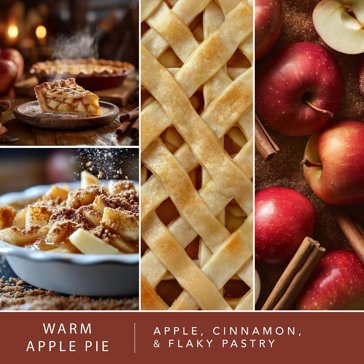Scentsationals Warm Apple Pie Scented Fall Wax Melts 10oz (24 Cubes)