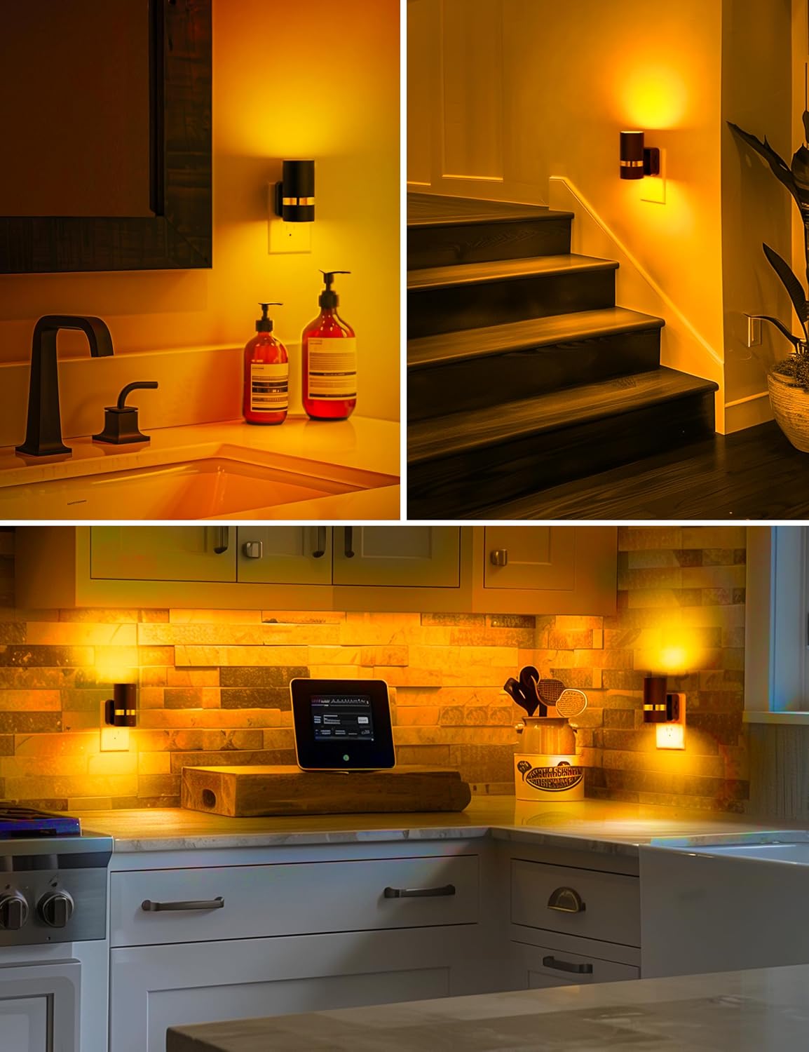 L LOHAS LED Night Lights Plug into Wall, Dusk to Dawn Night Light