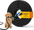 30ft Wire Loom Automotive, 1/2in Cord Protectors from Pets no Chew, Black