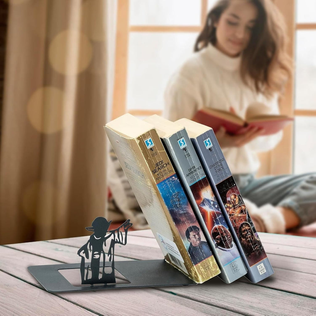 Renovatio Black Metal Bookend – Unique Decor for Home & Office – Master