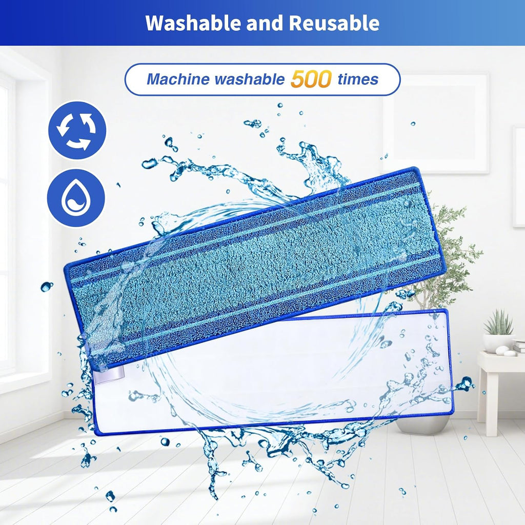 30-Pack Microfiber Mop Pads for Bona Mop- Washable Reusable Refills for Hardwood, Tile & Multi-Surface Floors | Pet Hair & Stain Remover