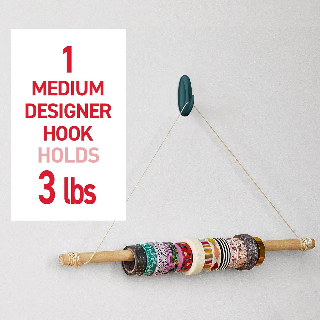 Command Medium Designer Hooks, 9 Hooks, 12 Strips