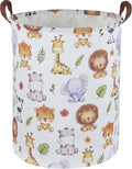 Kids Laundry Hamper,Baby Laundry Basket Animal Storage Baskets for Kids Room Decor,Nursery Hamper,Bedroom,Toy Organizer,(Cute Animal)