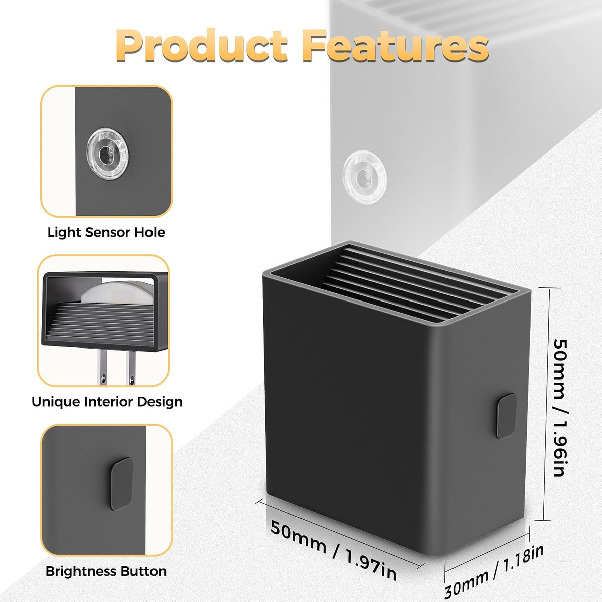 DORESshop LED Night Lights Plug into Wall [2 Pack],Plug in Nightlight
