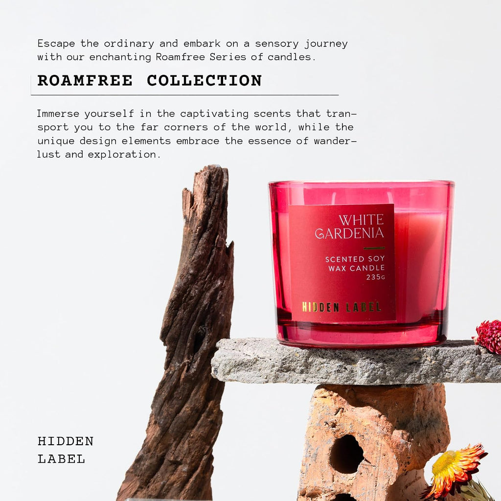 Hidden Label White Gardenia 2-Wick Soy Candle, 8.3 oz