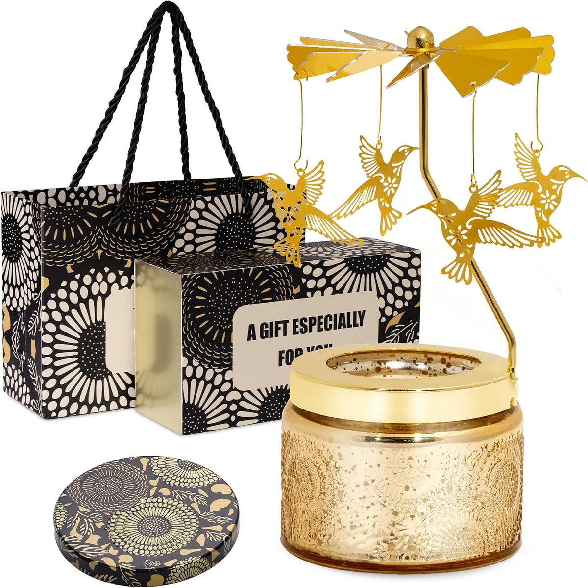 Rotating Hummingbird Lavender Scented Candles Gifts for Women