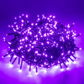 AWQ 500 LED 49FT Christmas Cluster Lights Waterproof String Light Purple