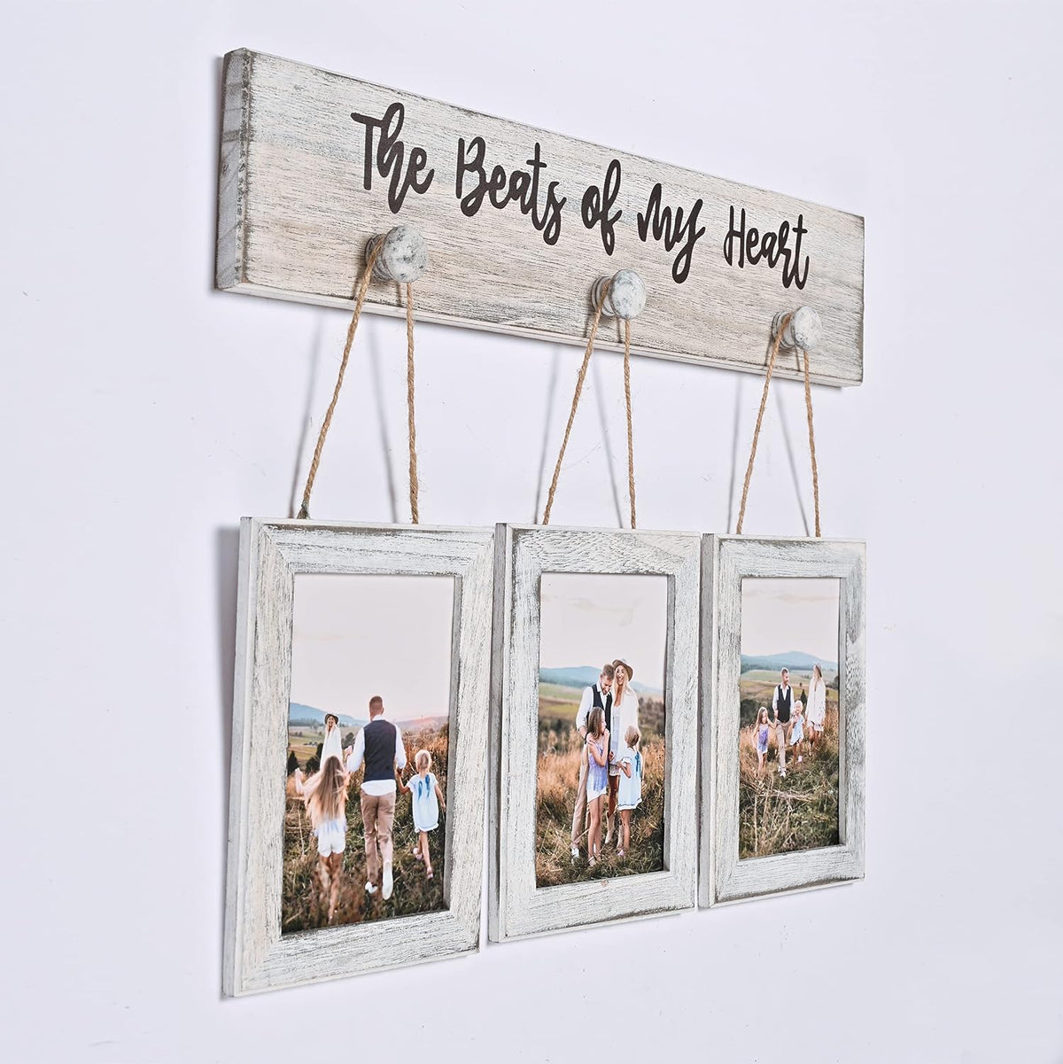4X6 Picture Frames Collage Farmhouse Rustic Vintage Distressed Solid Wood