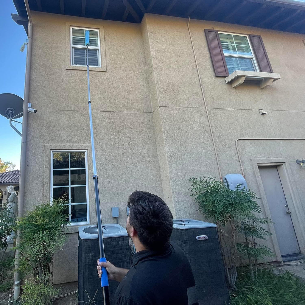 25 Foot High Ceiling Fan, Cobweb Duster with 6-18ft Extension Pole