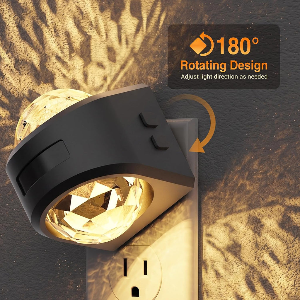 JandCase Motion Sensor Night Light, 3 Color Night Lights Plug into Wall