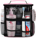 Dorm Room Essentials for Girls, Mesh Shower Caddy Hanging, Large Capacity Toiletry Bag for Women, Quick Dry Shower Bag for Camping, Cruise, Travel Essentials, Christmas Birthday Gifts for Women Girls