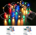 CARUUYI 2 Pack Battery Operated Fairy Lights with Timer, 30 LED, Multicolor