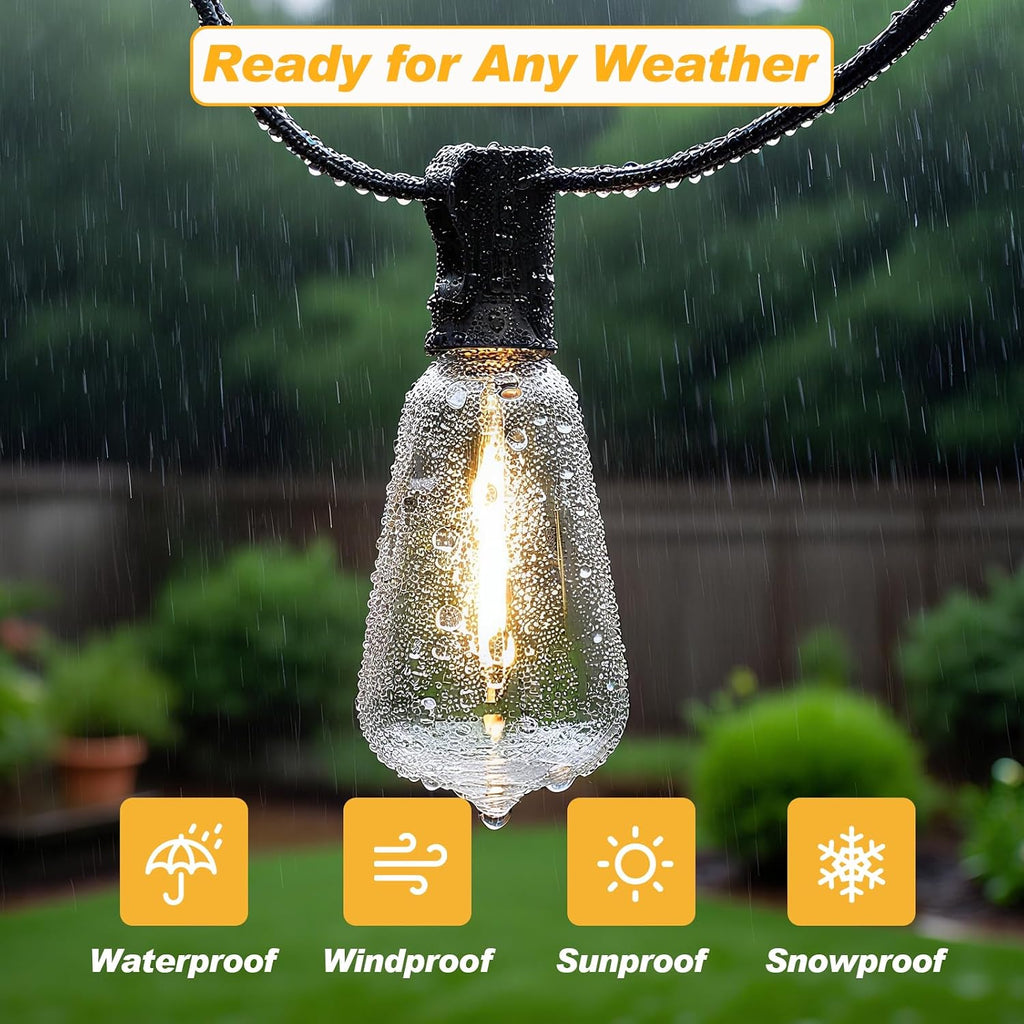 10Pk LED Replacement Light Bulbs, Shatterproof Plastic E17 LED Bulbs