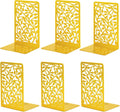 CNK Book Ends Bookends for Decorative Books Holder Bookend Shelves End Hold Heavy Duty Holders Stoppers Metal Stopper Cute Boho Bookshelf Holds Cookbook Office Home Set of 6 Bookends Pair Gold