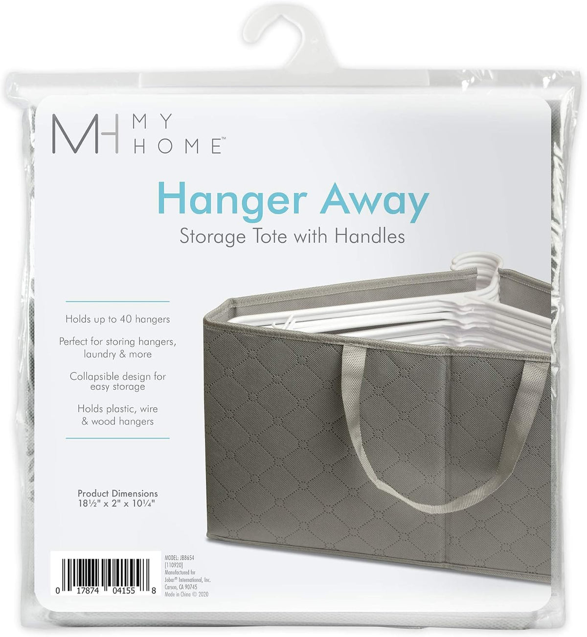 IdeaWorks Home Away-Organize and Store Perfect for Hangers, Laundry, and More, JB8654