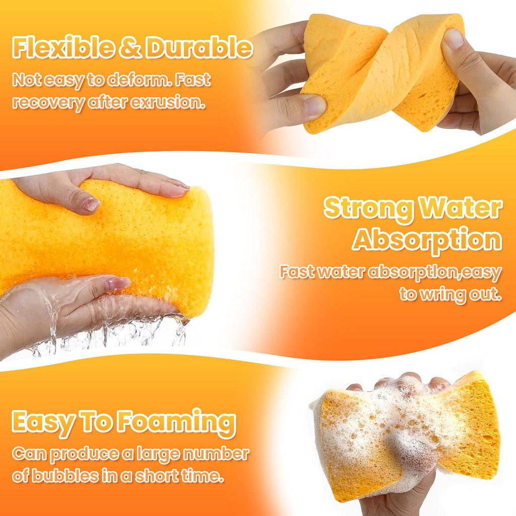 8-Count Pop Up Cellulose Sponges, Yellow