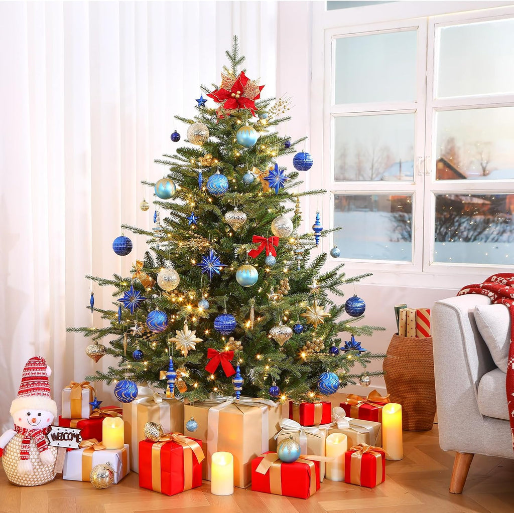 SHareconn 80Pcs Christmas Tree Ornaments Set Christmas Tree Decorations