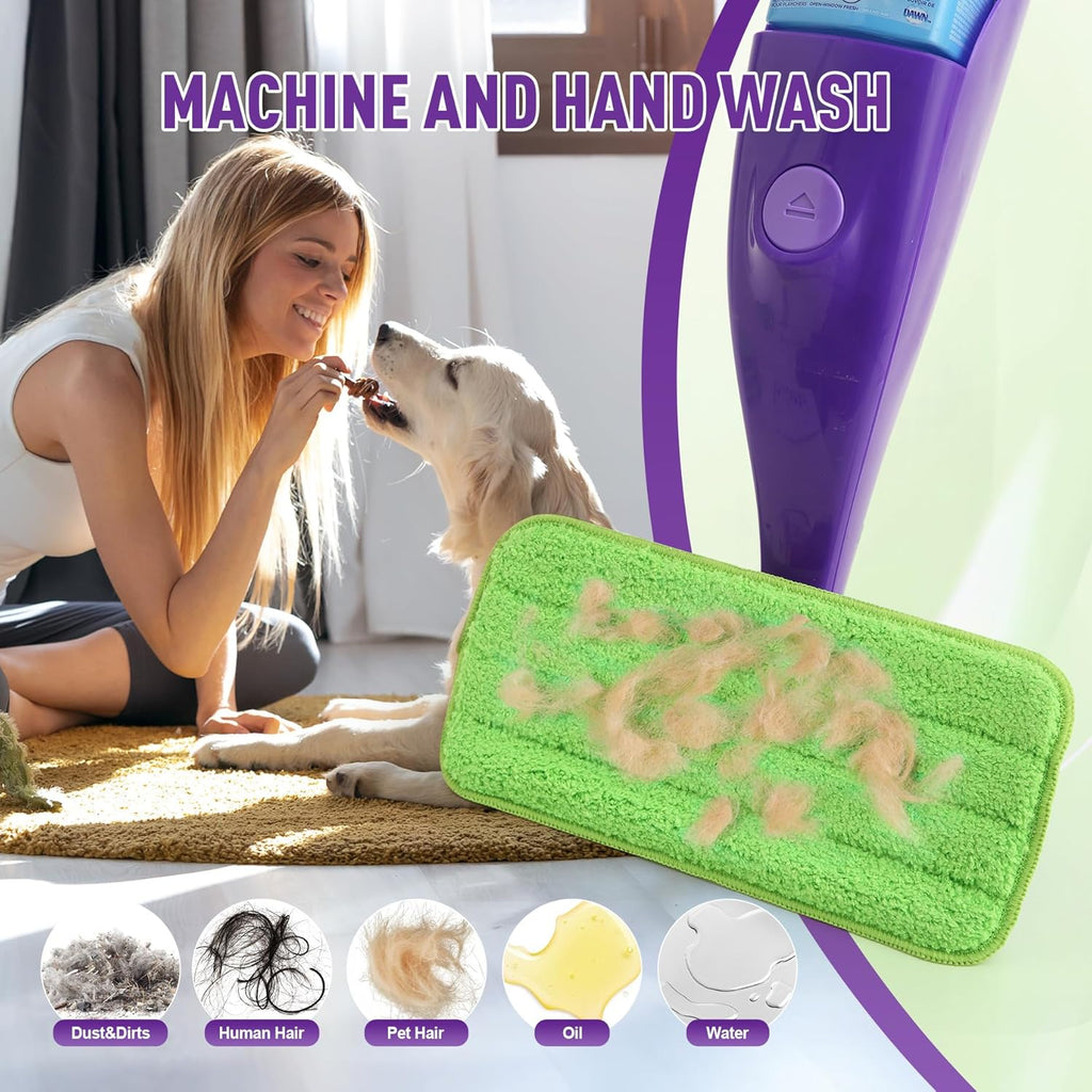 Reusable Mop Pads Refills for Swiffer WetJet, 8 Pack