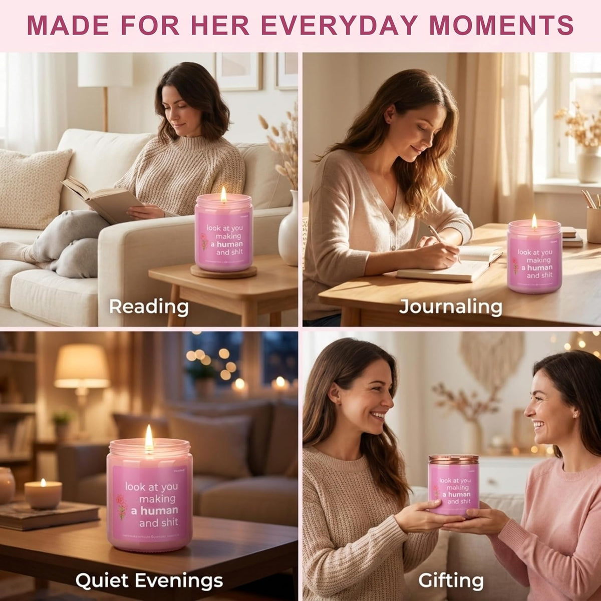 New Mom Gifts, Postpartum Gifts for Mom, Scented Candle