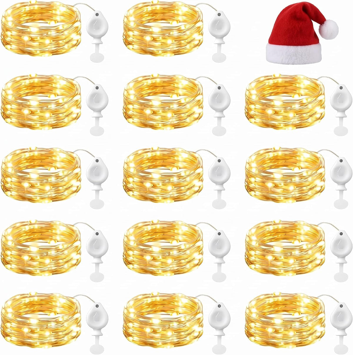 Brightown 14 Pack LED Fairy Lights Battery Operated String Lights