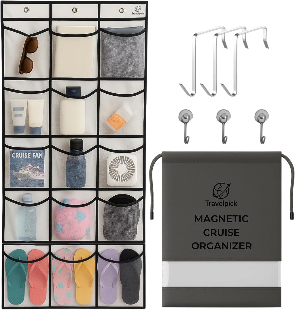 Cruise Ship Magnetic Door Organizer - Cruise Essentials 2026