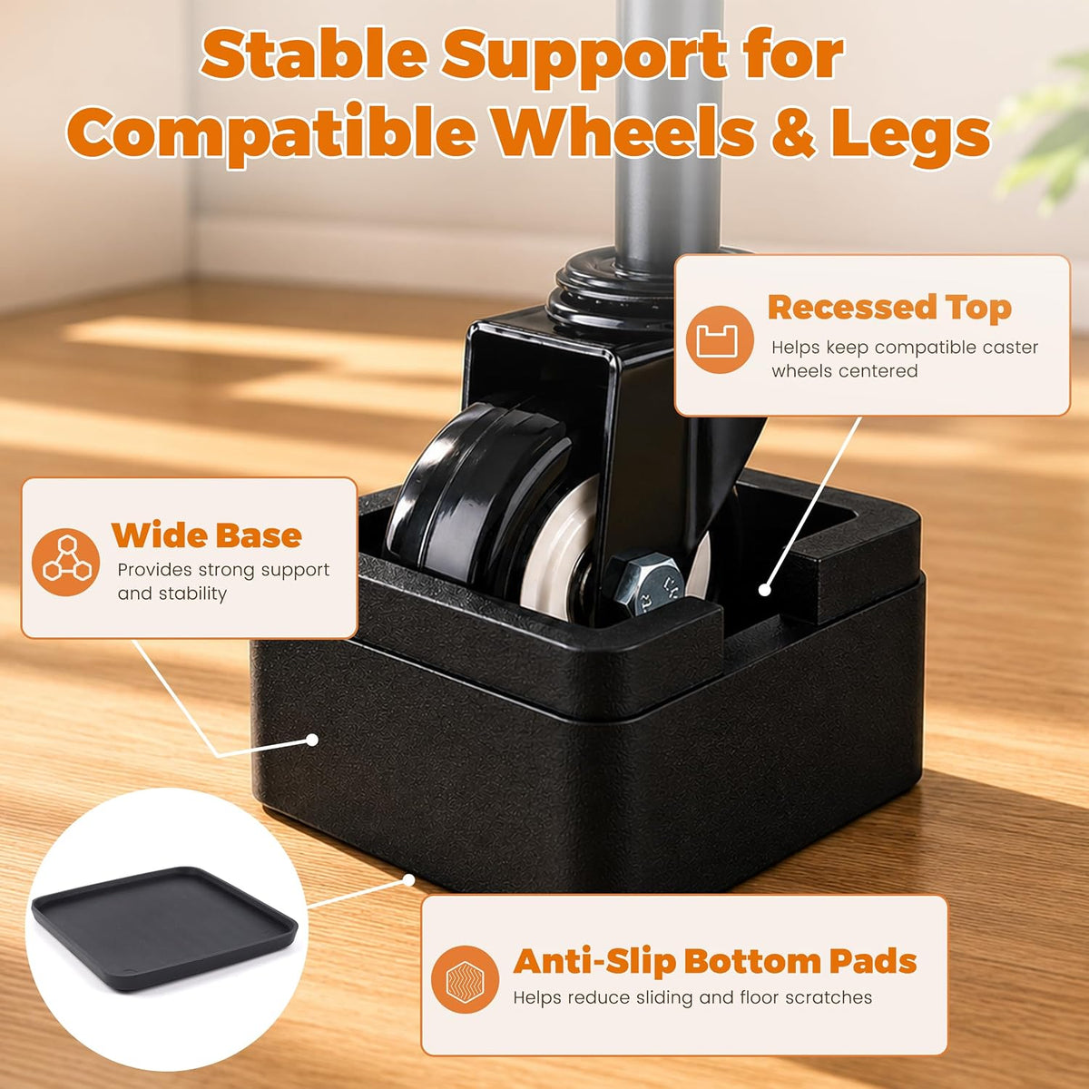 BTSD-home 2 Inch Heavy Duty Bed Risers