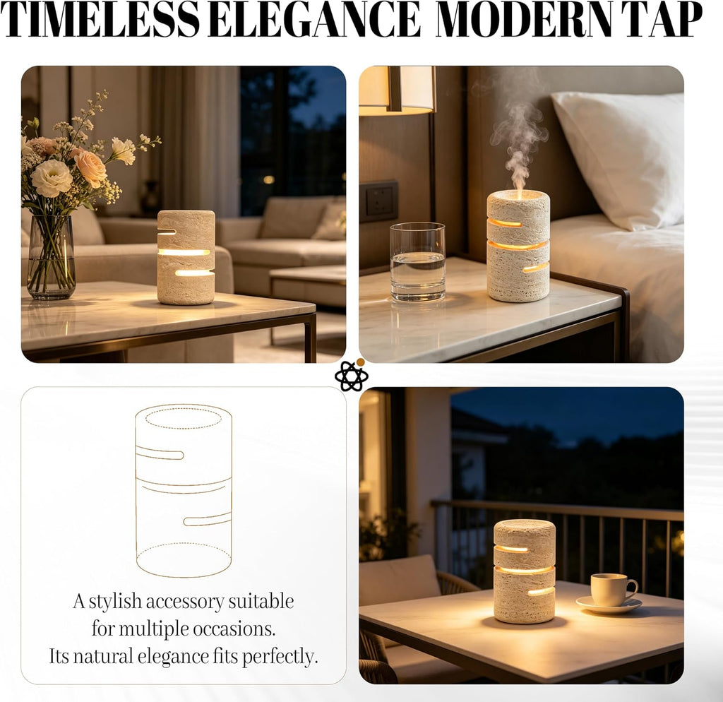 Marmor Marble Touch Lamp, Rechargeable Cordless Natural Stone Table Lamp