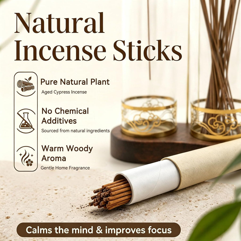 2 in 1 Incense Holder Set, Anti-Tip Burner Glass Ash Catcher with 20 Sticks