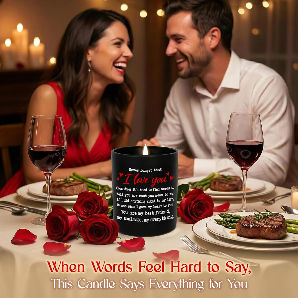 TEEZWONDER Christmas Anniversary Couple Gifts - Scented Candle 10 oz