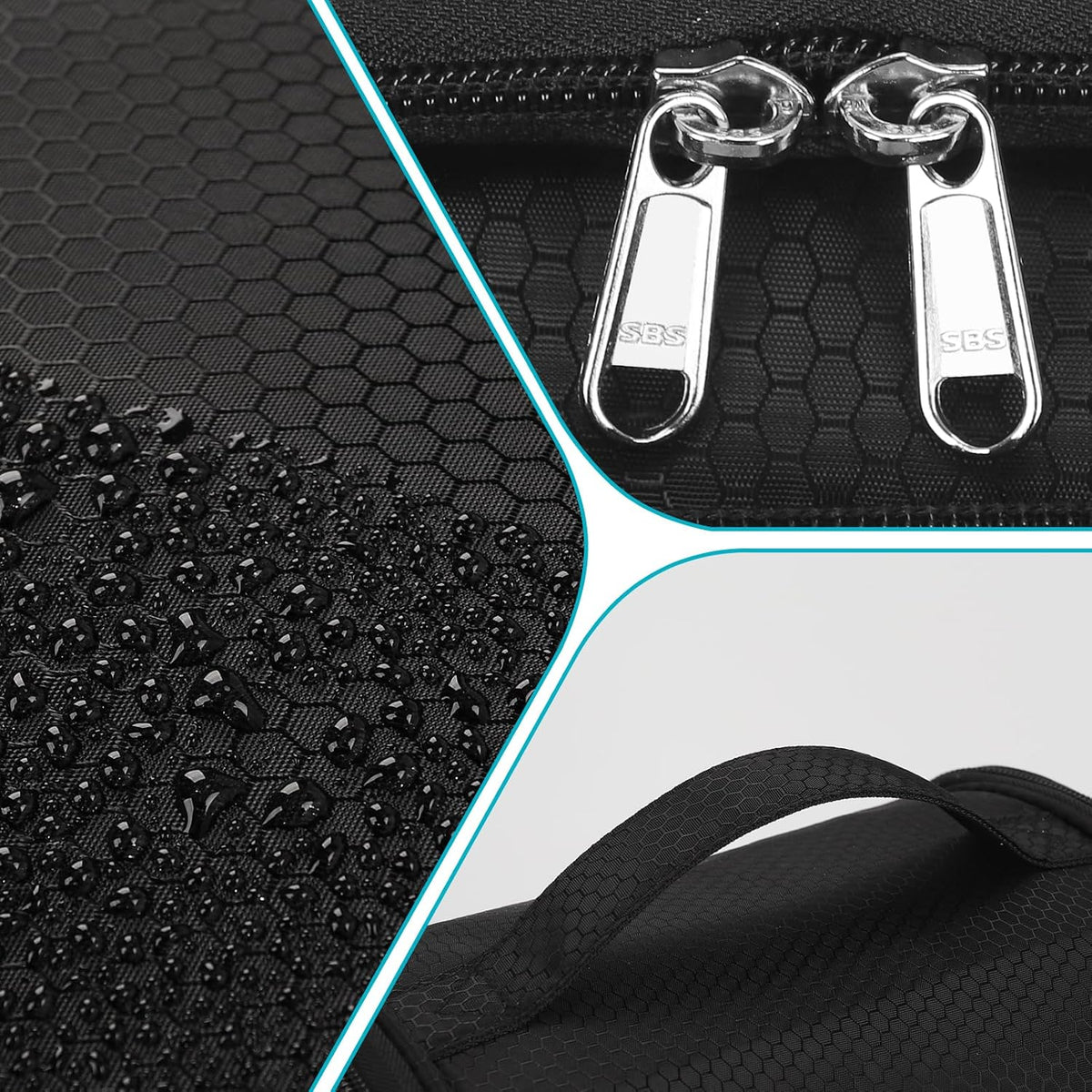 Mesh Shower Caddy Portable, Toiletry Bags for Travel, Black