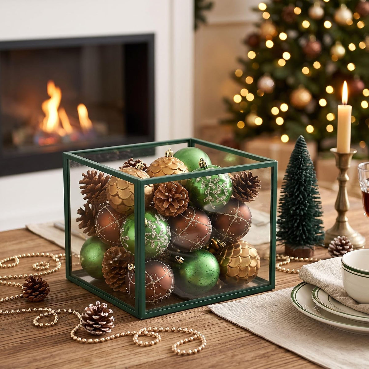 Valery Madelyn 9ct Christmas Tree Decorations Ball Ornaments 2.76 Inches