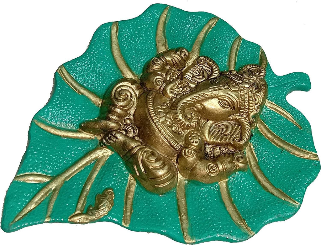 Craft Trade Metal Wall Decor - Living Room Metal Wall Hanging Show Pieces for Home Decor - Vastu Items for Home for Good Luck - 7.5x6 Inches - Light Green