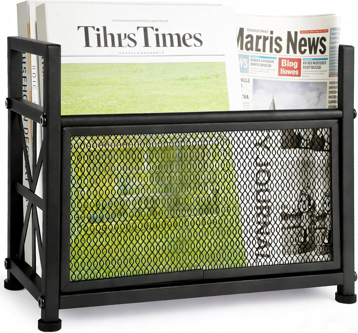 Black Magazine Holder, Magazine File Holder
