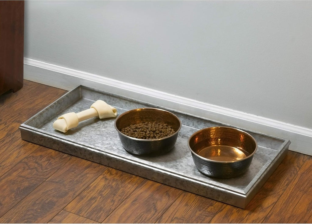 Good Directions Medium Boot Tray, 30-Inch Galvanized Gray Shoe Tray