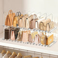 Stackable Purse Organizer for Closet Shelf, Acrylic Handbag Shelf Dividers
